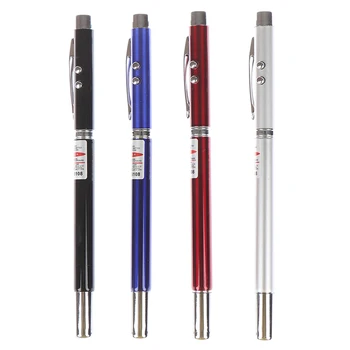 

5 in 1 power point telescopic red laser pointer teaching tool ball LED light pen