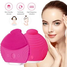 Ультра sonic Электрический Уход за лицом Чистящая Щетка массажная sonic мини Массажная щетка для лица Водонепроницаемый силиконовый массажер для лица, моющее средство, грязи, удалить