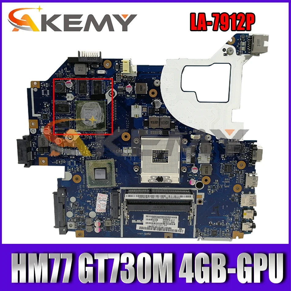 NBM6A11001 NB.M6A11.001 для Acer Aspire E1-571G V3-571G Материнская плата ноутбука Q5WV1 LA-7912P W/ HM77 GT730M 4GB-GPU