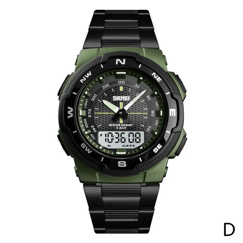 CURREN, водонепроницаемые кварцевые мужские часы, черные, деловые, повседневные, цифровые часы, шесть игл, календарь, наручные часы, Лидирующий бренд, роскошные часы - Цвет: B green