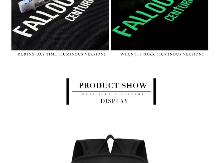 Anime Fall Out Boy Backpack Middle High School Students Bookbag Schoolbag (7)