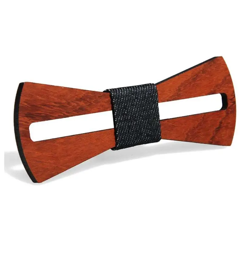 1 единица деревянный галстук-бабочка галстук для мужчин унисекс выдалбливают Резные Ретро Деревянные шеи регулируемый ремень Винтаж