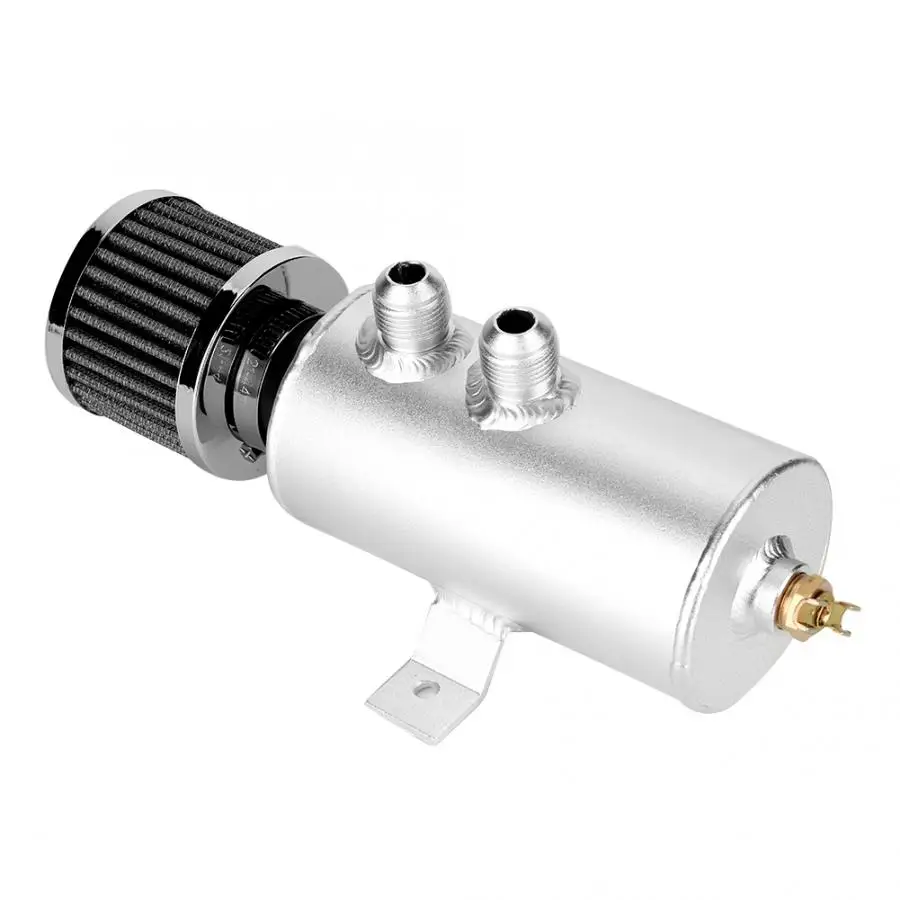 Алюминиевый Baffled двигатель маслоуловитель Can 2x AN10 двойной порт фильтр сапуна черный