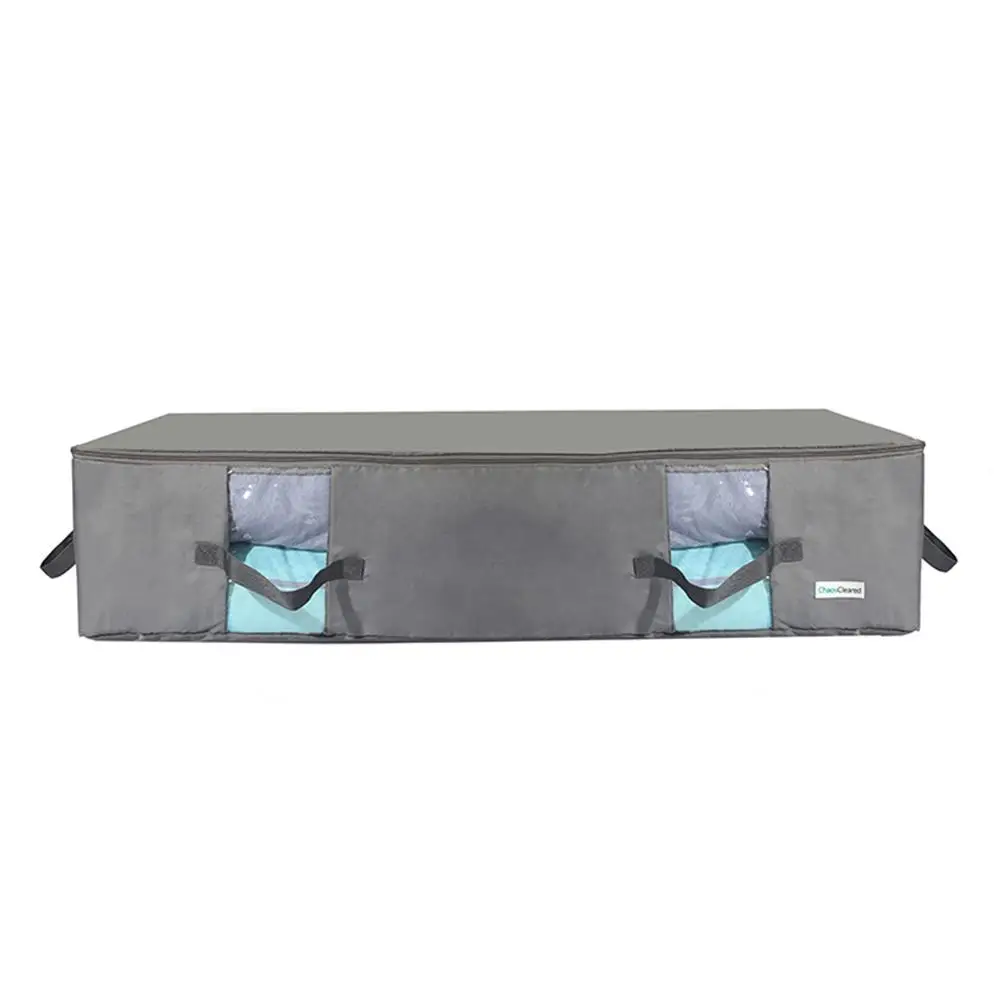 96x43x20cm 1 шт. оксфордская ткань складной портативный органайзер для одежды чехол для белья чемодан домашний ящик для хранения одеяла контейнер Сумка серая распродажа - Цвет: 96x43x20cm