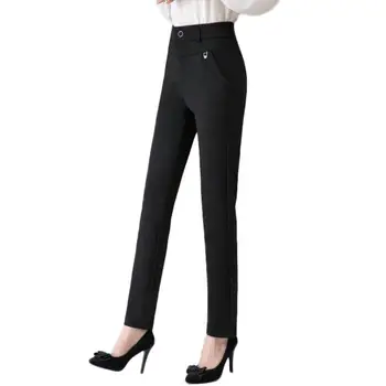 

2020 Spring Autumn Women Fashion Slim Casual Leggings Plus Size High Waist Stretch Trousers Lady Solid Skinny Pencil Pants T373