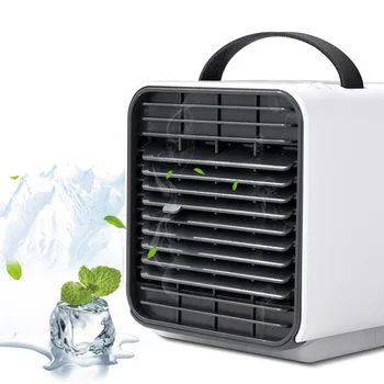 

Mini Air Cooling Fan Portable Desktop USB Powered Rechargeable Negative Ion Mini Electric Fan