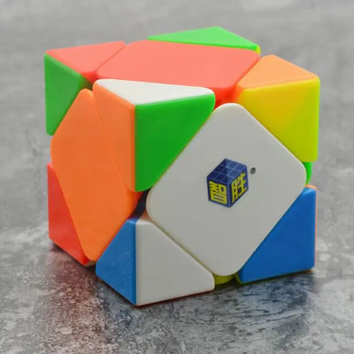 Stickerless Yuxin маленький магический косой Магический кубик без наклеек 2x2x2 3x3x3 SQ-1 Megaminxed Cube Puzzle для начинающих Zhisheng Cubo Magico Kids - Цвет: Stickerless