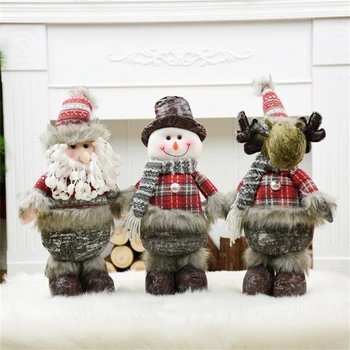 

Natal Santa Claus Snowman Doll christmas tree decorations Navidad Figurine Christmas Gift New Year ecoration adornos de navidad