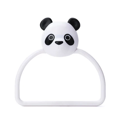 A Cartoon Towel Ring Kitchen Punch-free Towel Rack Bathroom Creative Rags Scarves Storage Shelf - Цвет: A