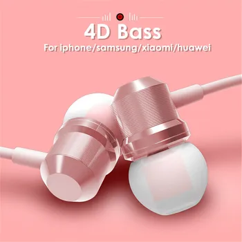 

Metal Magnetic Deep Bass Earphone Stereo Sport Running In-Ear Earphones HandsFree Earbuds with Mic Headset for iphone for xiaomi