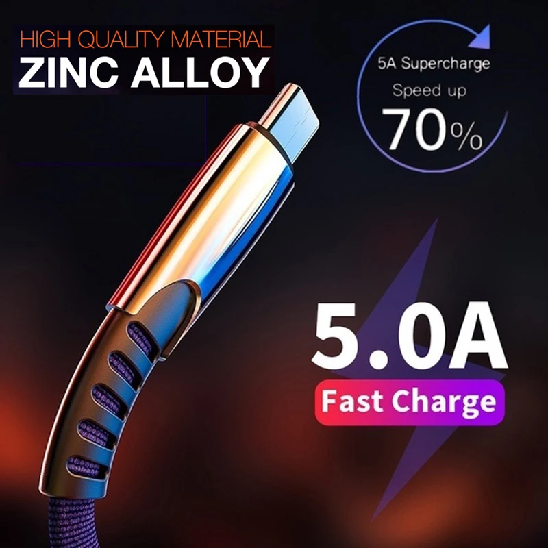 Кабель для быстрой зарядки и синхронизации данных Micro USB Type-c LG G3 G5 G6 K7 K8 K10 Q7 2017 2018