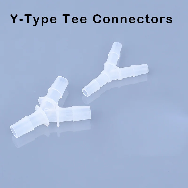 PP Plastic Pagoda Joints Aquarium Fish Tank Aerator Hose Connector Air Pump Fittings Y Type Tee