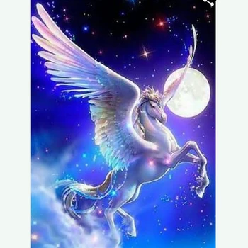 

fuyun 5D Diamond Painting Full Drill Pegasus Diamond Mosaic Sale Round Rhinestones Pictures Diamond Embroidery Horse Home Decor