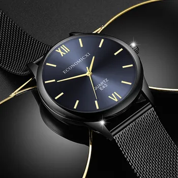 

Senior Brand Men Quartz Watch Casual Male Military Wrist Watch Fashion Montre Stainless Steel Mesh Belt Clock erkek kol saati