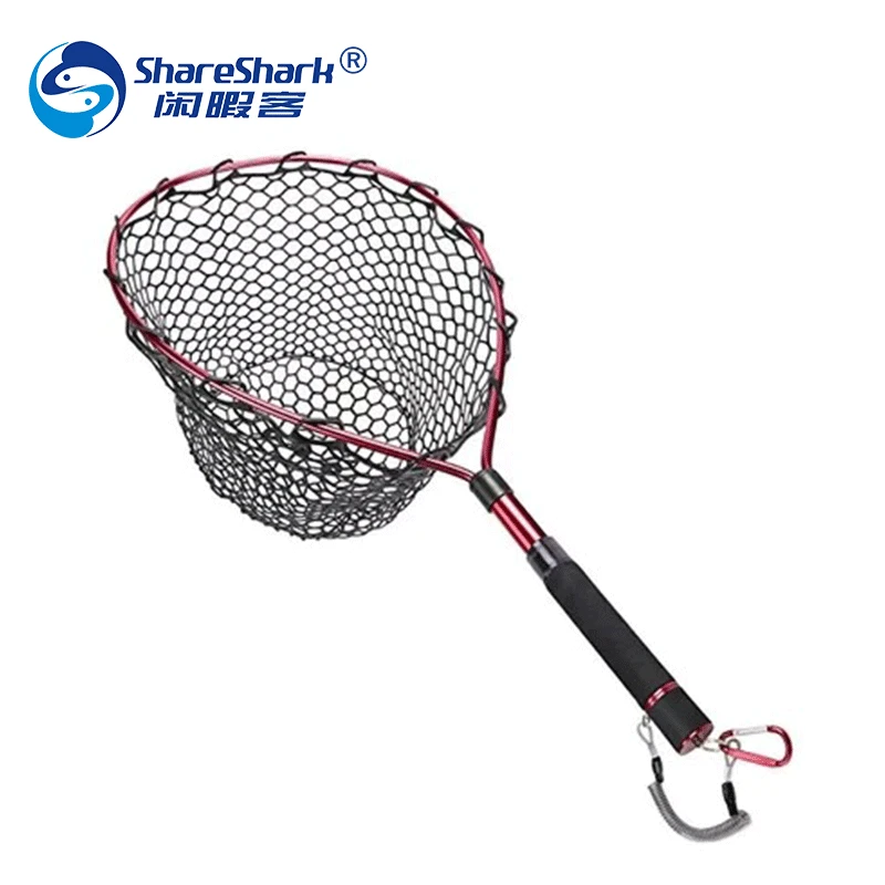 Fishing Net With Fishing Lanyard Fish Landing Net With Telescopic