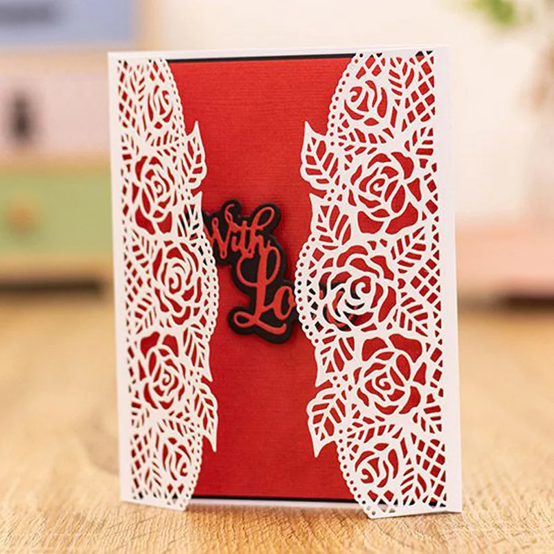 

Various Laced Frame Christmas wishes Metal Cutting Dies for Scrapbooking Craft Die Cut Card Making Embossing Stencil Making