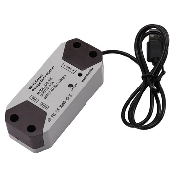 

1 Pcs Black Wifi Smart Switch Car Garage Door Opener Home Automation Kit, Remote Control for Ewelink APP, Work with Alexa Google