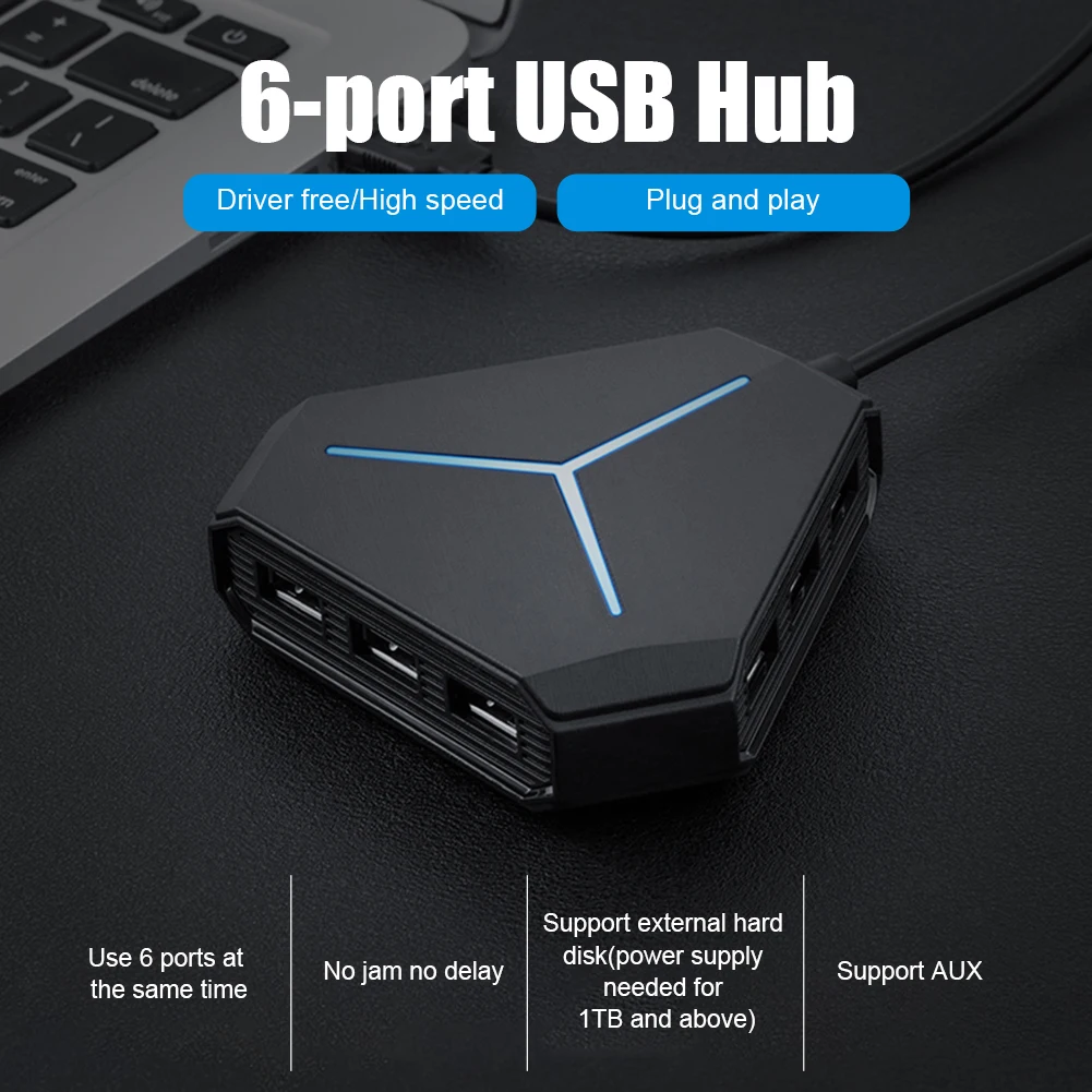 Универсальный usb хаб с 6 портами USB 2 0/3 0 устройство для чтения SD/TF карт