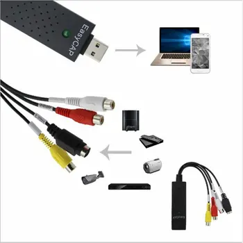 

Portable Easy-To-Cap Usb2.0 Audio Video Capture Card Adapter Vhs To Dvd Converter For Win7 / 8 / Xp / Vista