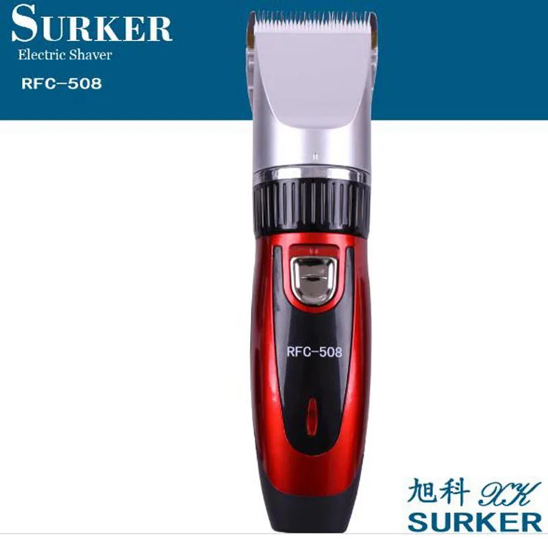 Surfer электрическая машинка для стрижки волос SK-RFC-508 тонкая настройка 0,8-2 мм для всех возрастов с помощью электрической машинки для стрижки волос триммер для бороды