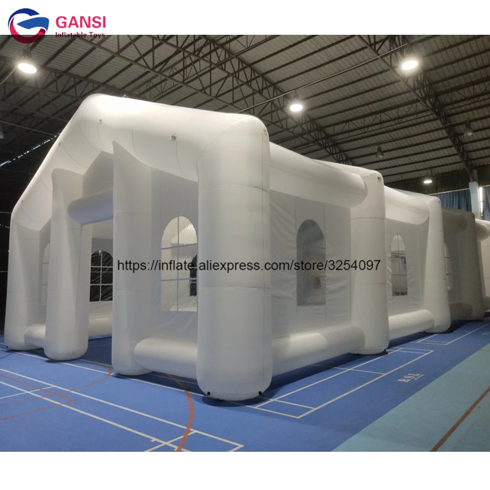 Led light cube shape inflatable tent event durable commercial inflatable wedding tent for outdoor