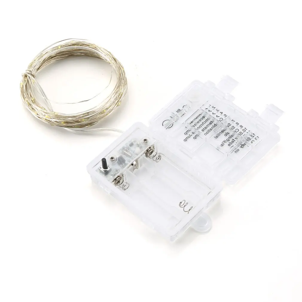 Led Light String Four Lines Remote Control 10M 100Led Copper Wire Lamp Rgb Decoration For Christmas Wedding Holiday