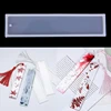 1/2pcs Rectangle Silicone Bookmark Mold, DIY Bookmark Mould Making Epoxy Resin Jewelry DIY Craft Silicone Transparent Mold ► Photo 3/6