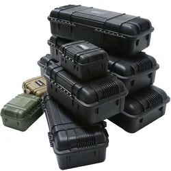 Durable Waterproof Shockproof Protective Tool Case with Sponge Insert - 245x160x105mm (Black)