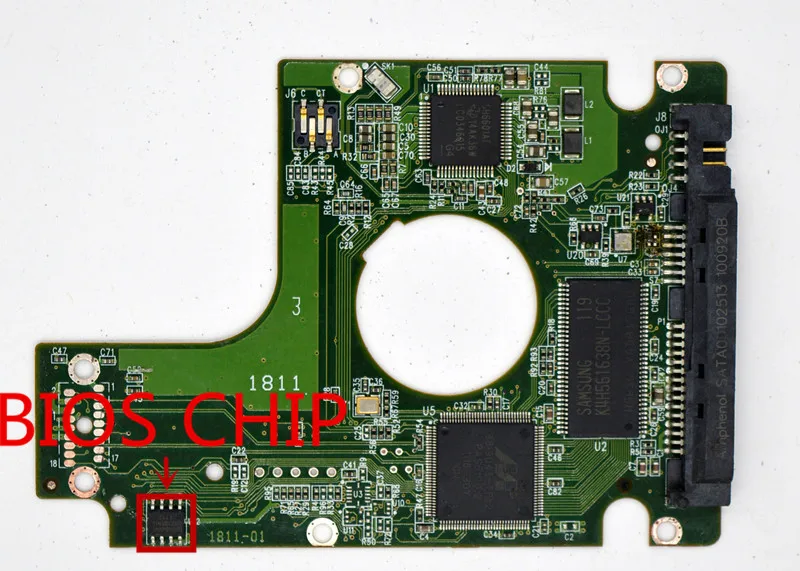   HDD PCB  , 2060-771714-002 REV P1 , 2060 771714 002 / 2061-771714-002 / WD2500BEVT,WD3200BVVT