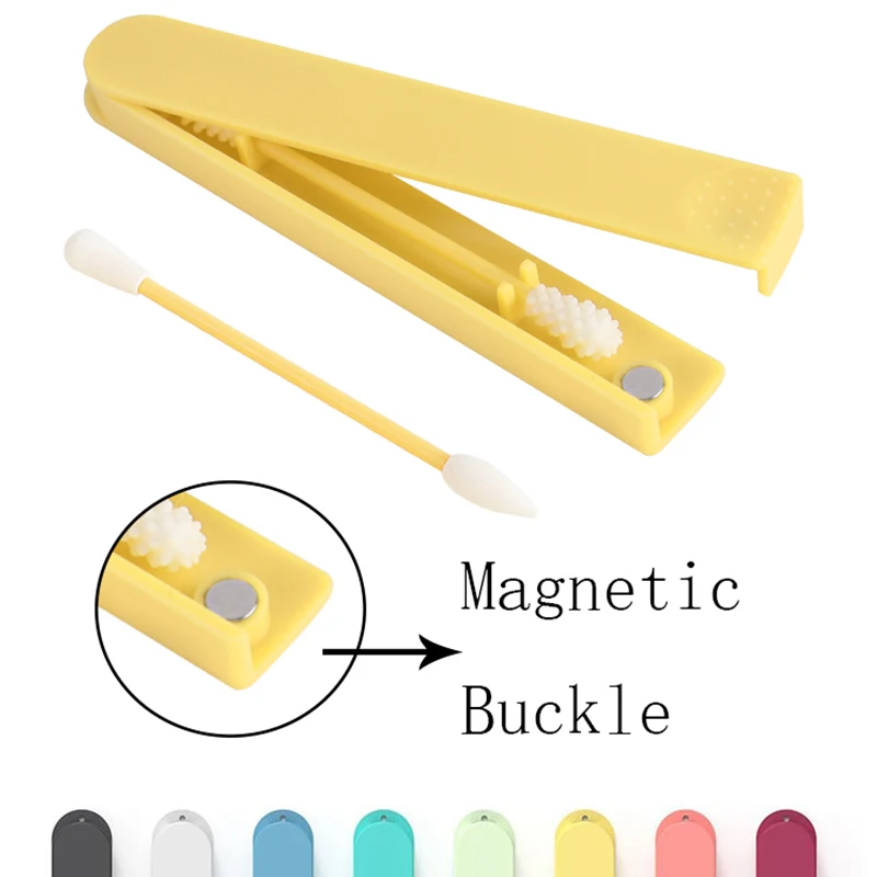 

Good Quality Reusable Cotton Swab Ear Cleaning Cosmetic Cotton Buds Sticks Good Quality Silicone Swab For Cleaning Makeup