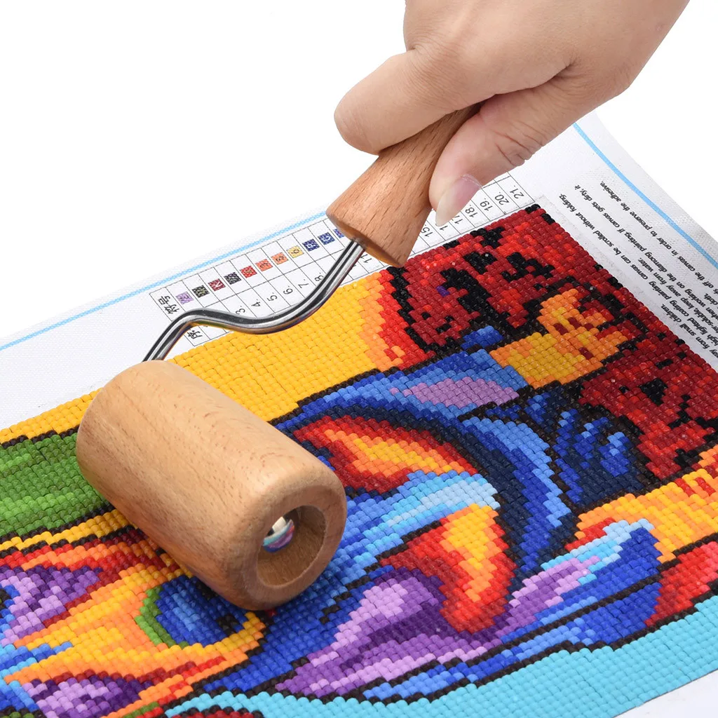 5D Diamond Painting Tool Set Wood Roller DIY Diamond Painting Accessories for Diamond Painting