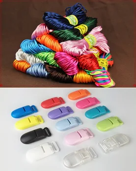 

DHL 500pcs or 500set (5pcs/set) Baby Teether Accessories Teething Necklace Rattail Cord DIY For Charms Necklace Pendants Tool