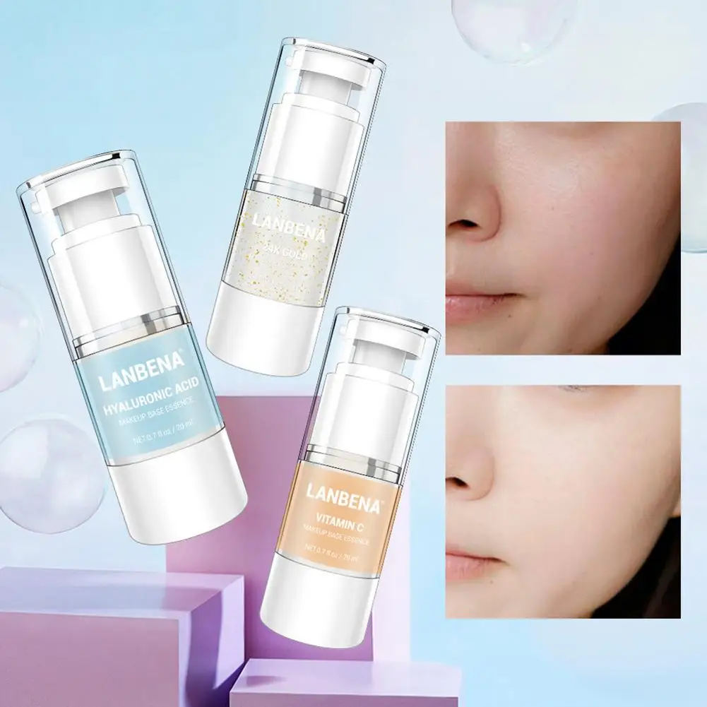 Праймер для макияжа Гиалуроновая кислота Make Up Base VC Primer 24K Gold BB крем слегка увлажняющий BB крем для всех видов новее