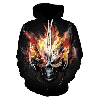 

Fire Skull Hoodies Men Women Fashion Sweatshirts Hooded Tracksuits Drop Ship Brand Quality Pullover Unisex Casual Jackets Coats