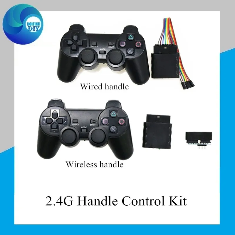 2 4g wireless joystick gamepad for ps2 controller with wireless receiver handle kit playstation 2 console dualshock gaming rc cars aliexpress