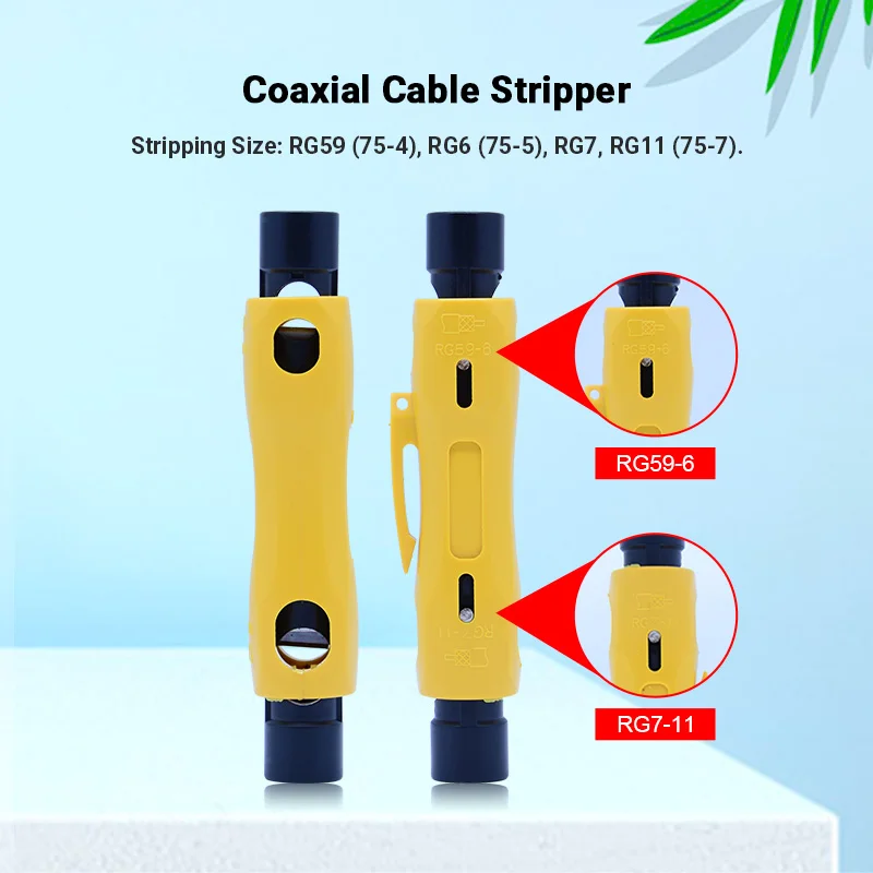 yotijar RG59 RG6 CAT5 CAT6 Rotary Coaxial Cable Cutting Stripping Tool yotijar RG59 RG6 CAT5 CAT6 Rotary Coaxial Cable Cutting Stripping Tool