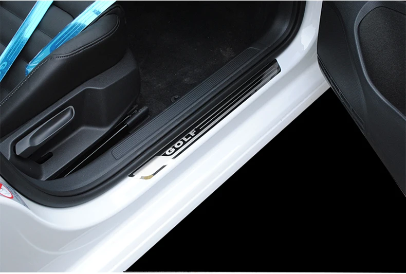 Нержавеющая сталь 4 шт./лот для 2010- VW golf 6 golf 7 GTI Автомобильная дверь педаль подоконника автомобильные аксессуары