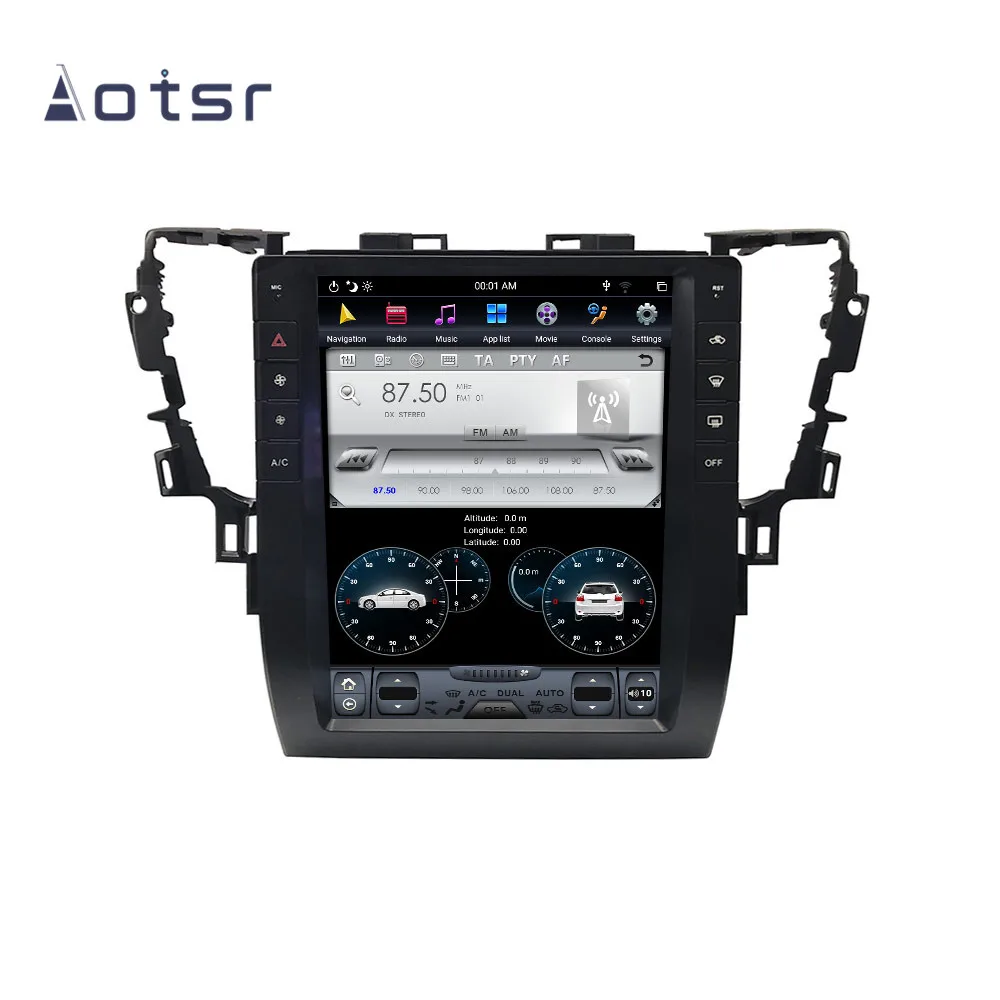 Top Android 8.1 Vertical screen Tesla style GPS Navigation For Toyota Alphard 2015-2019 Auto Radio Stereo Multimedia Player Recorder 1