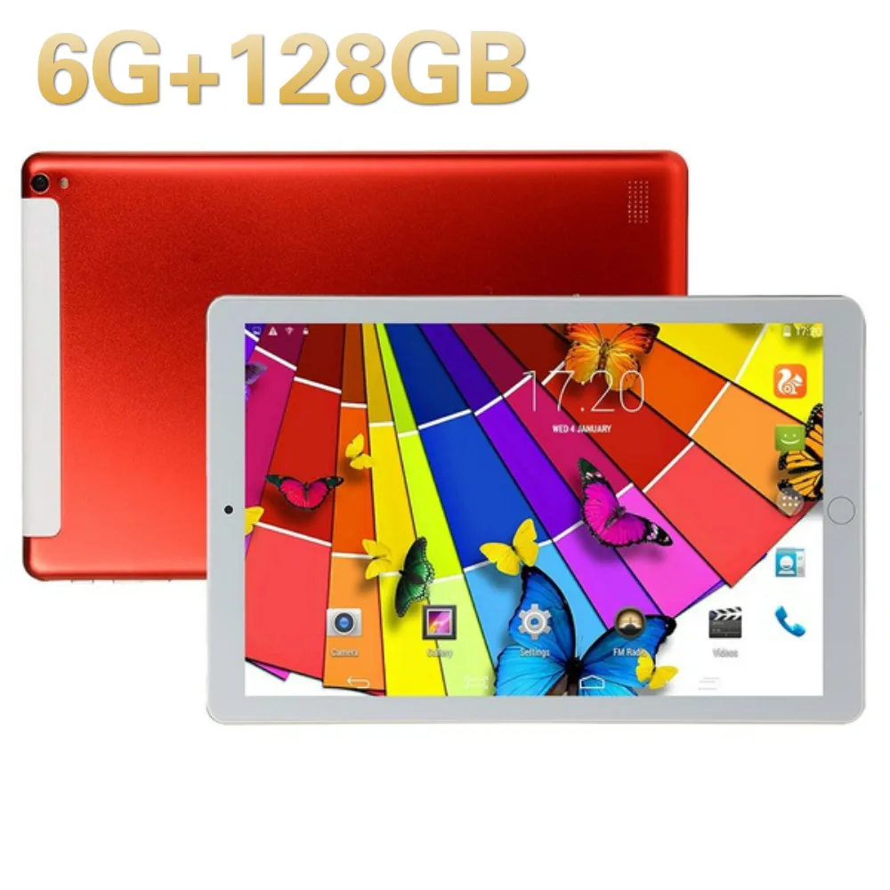 

2020 Super 10 Inch Tablets Plus Android 8.0 Octa Core 6GB+128GB 1280*800 IPS Screen WIFI SIM 4G LTE Call Phone Tablet Pc 10.1