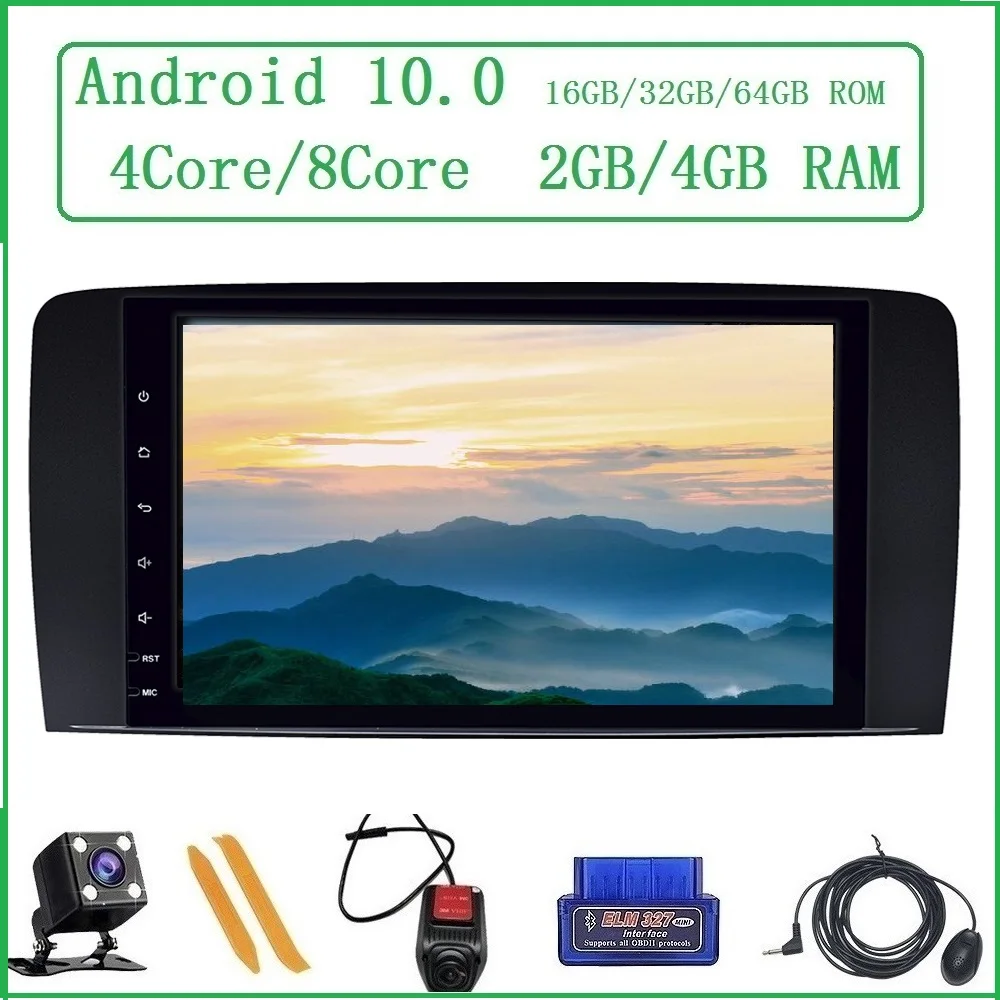  ZLTOOPAI Android 10 For Mercedes Benz R Class W251 R280 R300 R320 R350 R63 2006-2013 Auto Radio Nav