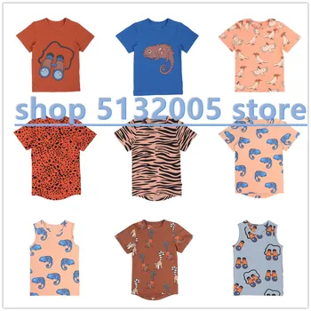 

CalQ 2020 Spring New Children's Cotton Short-sleeved T-shirt Boys Tops Girls Cotton Tops
