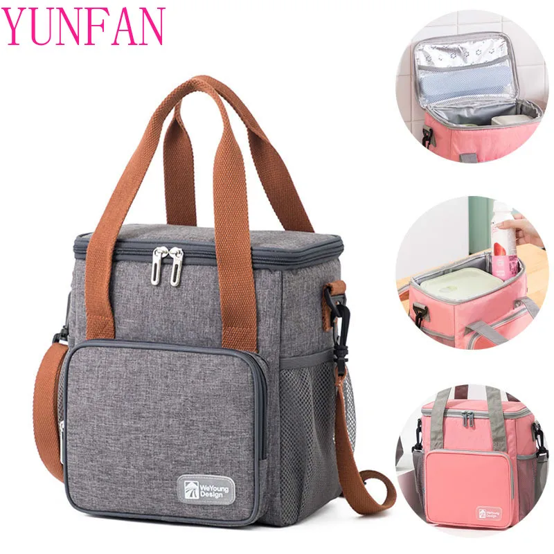 Fiambrera para mujer y niño, bolsa térmica aislante para comida, bolsos para la comida para mujer y hombre