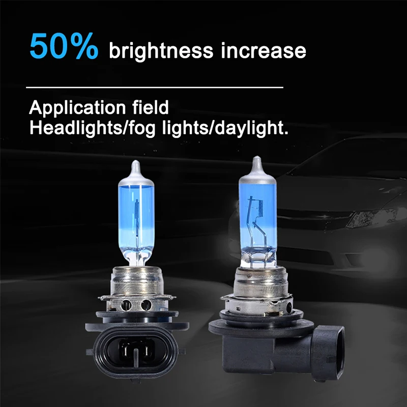 Галогенные лампы OSRAM H1 H3 H7 Светодиодный H4 дальний и ближний свет 5000K очень белый 12В комплект автомобильных фар H9 H11 противотуманнае фары HB3 HB4 9005 9006 9003