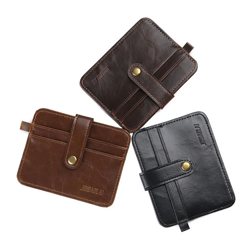 Slim RFID Blocking Leather Wallet Credit ID Card Holder Purse Money Case for Men Women 2019 Fashion Bag