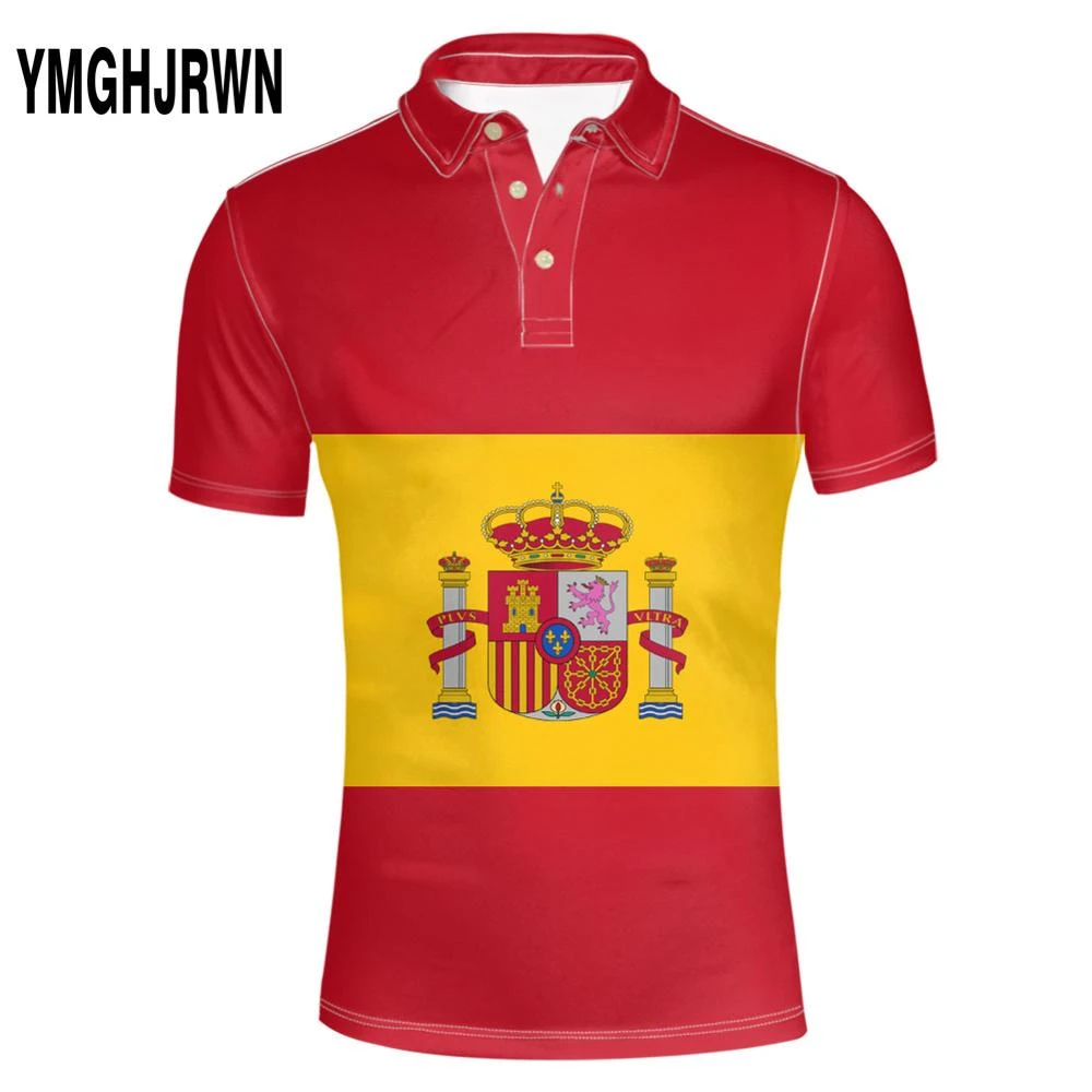 administrar conveniencia choque Polo con nombre personalizado para jóvenes de España, Camiseta con  estampado de nombre y número, bandera nacional, es, país español,  universidad, foto, logotipo, texto, ropa|Polo| - AliExpress