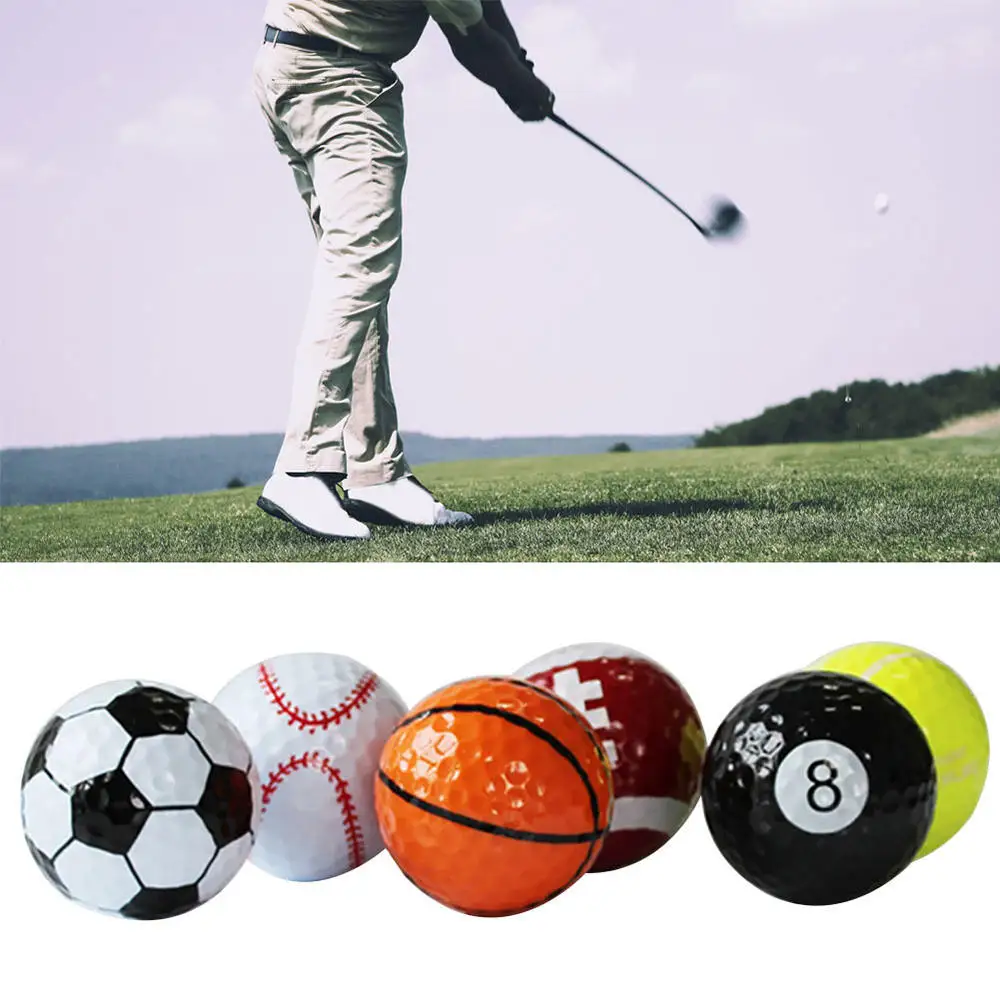 6 шт./компл. мячи для гольфа подарочные шарики набор (футбол баскетбол настольный
