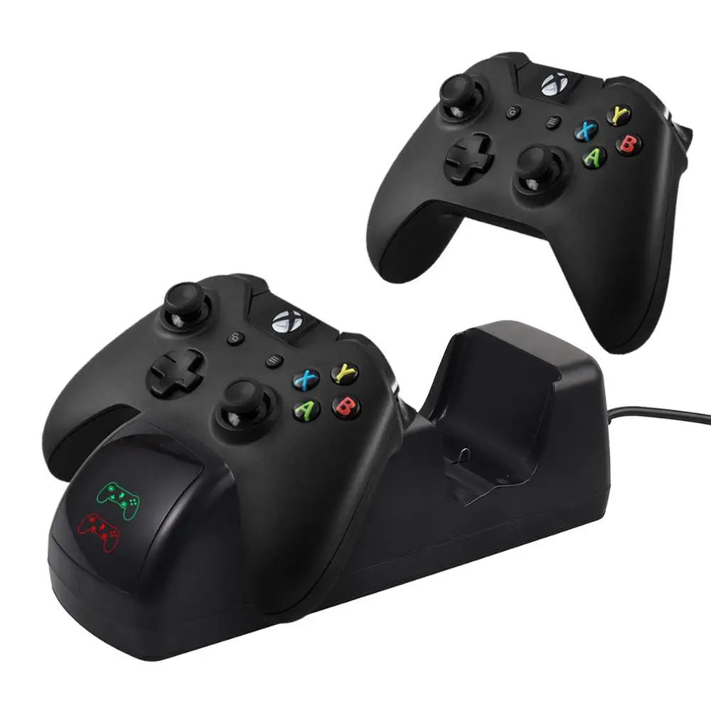 Proster для док-станции зарядки для Xbox One контроллер для док-станции 2 батареи USB