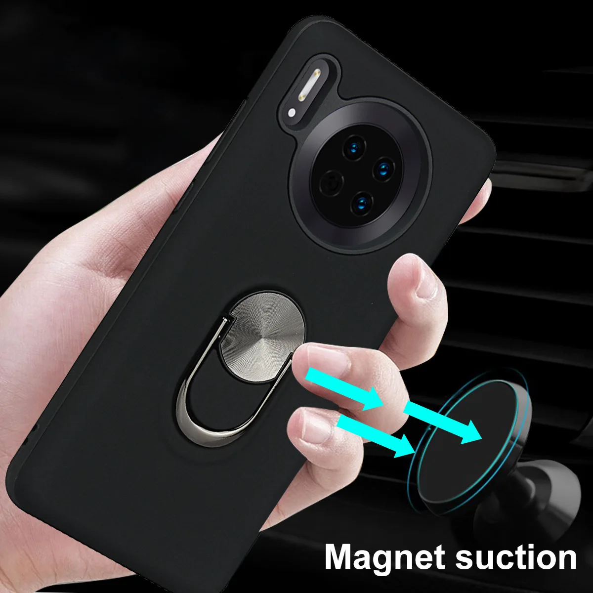 Модный Магнитный чехол-подставка для huawei mate 30 Lite Nova 5i Pro Nova 3i 5 P30 Pro P20 Lite mate 20 противоударный чехол для автомобиля