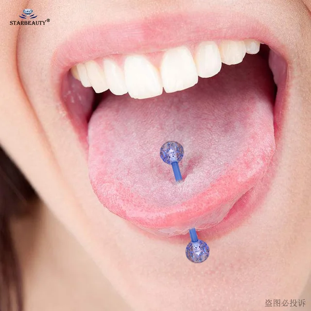 Piercing Lingua In Plastica - Set 20 Pezzi Flessibili 14G 16mm, Colorati E Ipoallergenici - Foto 3