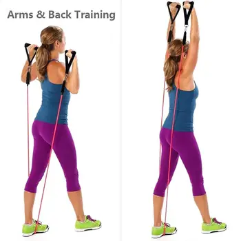 

Fitness Pull Rope Practical Durable TPE Stretch Arm Apparatus Removable Puller Tension Band Muscle Training Equipment